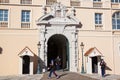 PrinceÃ¢â¬â¢s Palace of Monaco during the Changing of the Guard Royalty Free Stock Photo